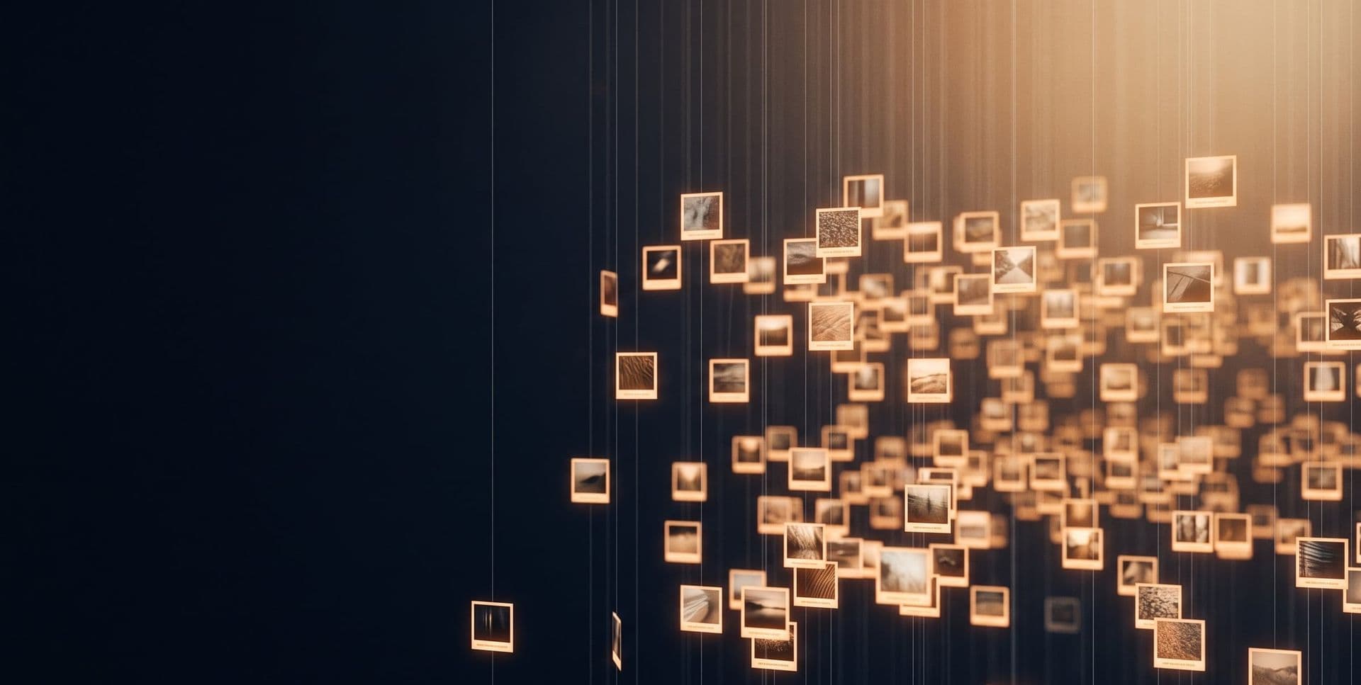 Alt text at scale — image frames gaining a caption glow