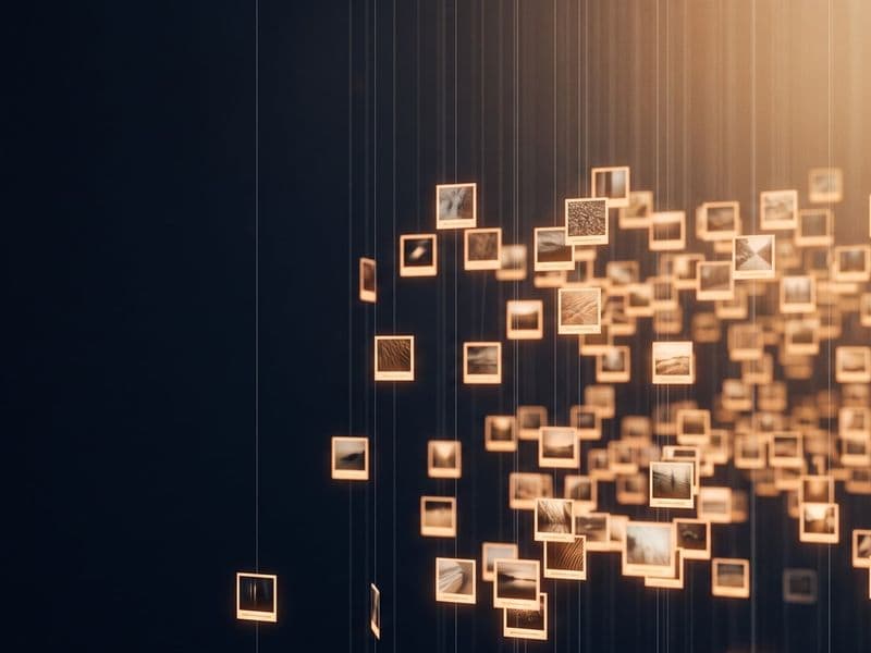 Alt text at scale — image frames gaining a caption glow