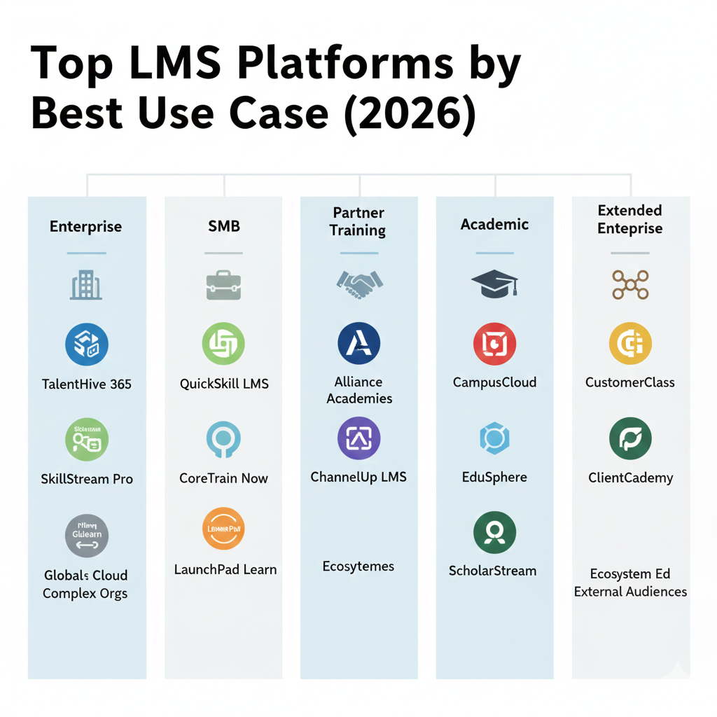 Top LMS platform by best use case in 2026